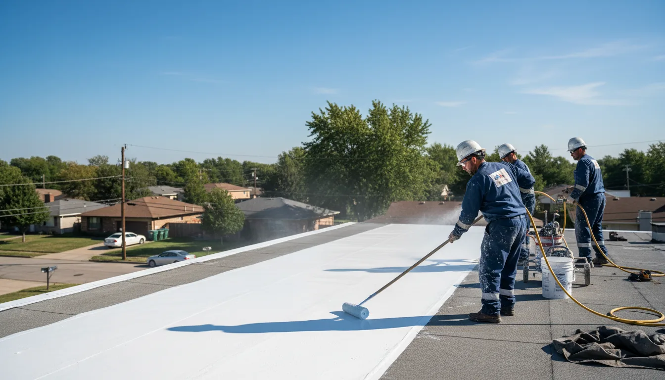 Commercial roof coating in Pasadena, TX near me